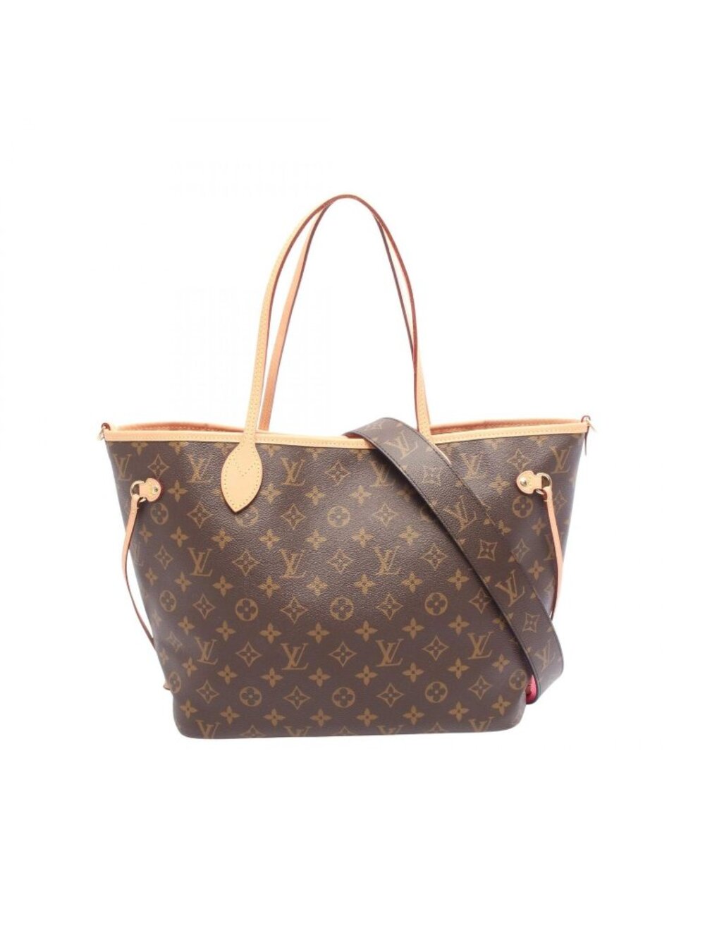 Louis Vuitton Tote Bag Neverfull Inside Out MM Monogram Rose Pondicherry 2-Way